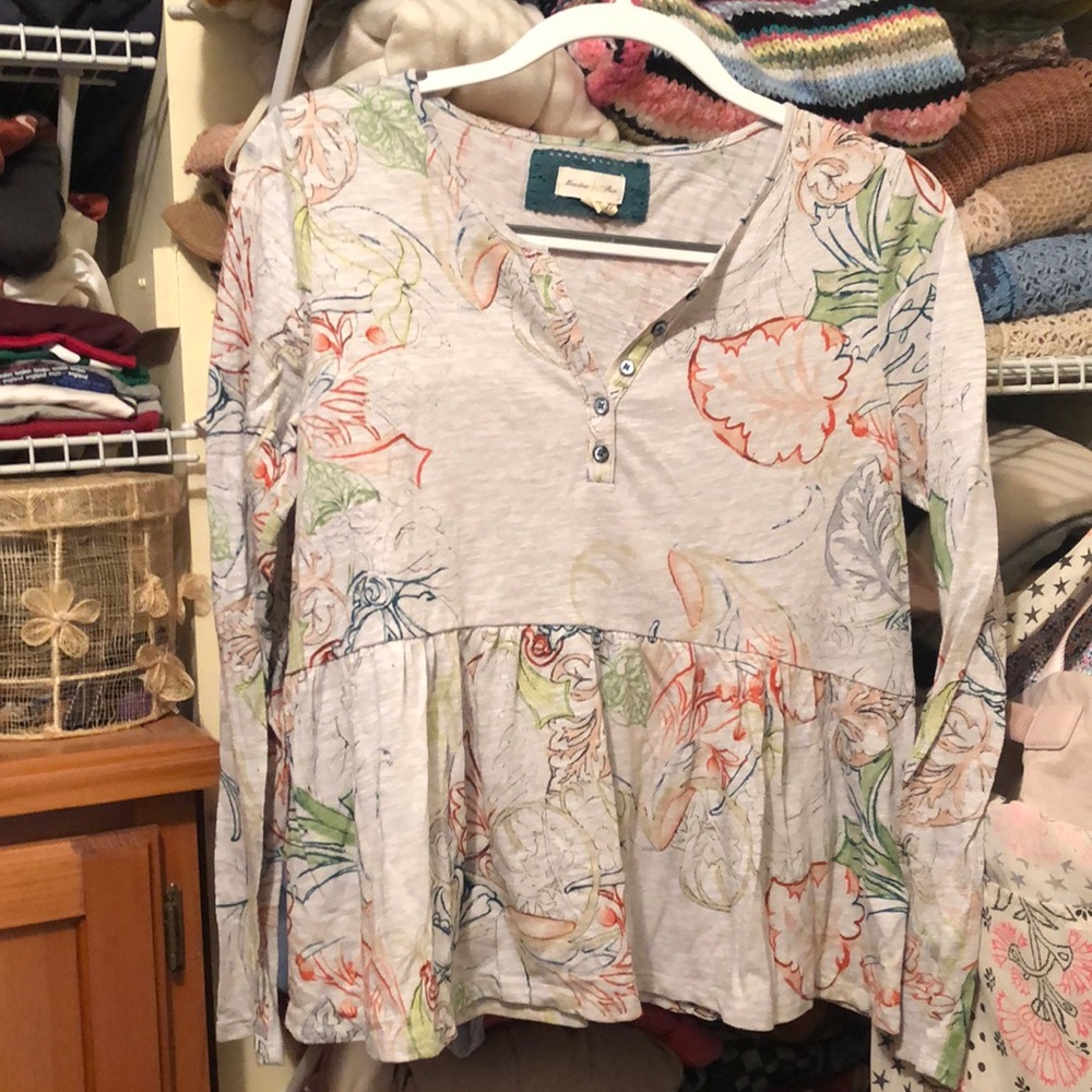Anthropologie Meadow Rue baby doll top XS